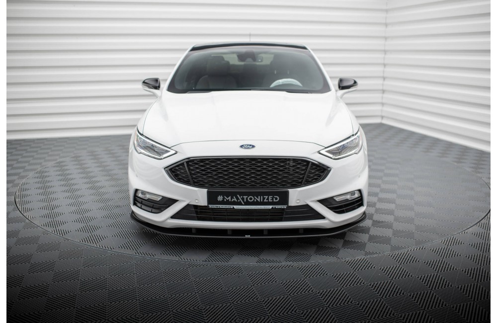 Street Pro Front Splitter Ford Mondeo Sport Mk5 Facelift / Fusion Sport Mk2 Facelift - Black