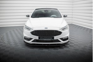 Street Pro Front Splitter Ford Mondeo Sport Mk5 Facelift / Fusion Sport Mk2 Facelift - Black