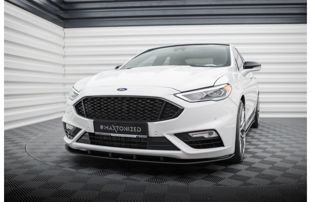 Street Pro Front Splitter Ford Mondeo Sport Mk5 Facelift / Fusion Sport Mk2 Facelift - Black