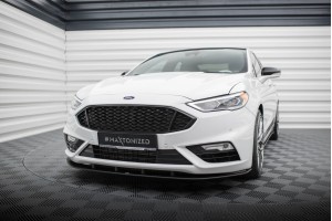 Street Pro Front Splitter Ford Mondeo Sport Mk5 Facelift / Fusion Sport Mk2 Facelift - Black