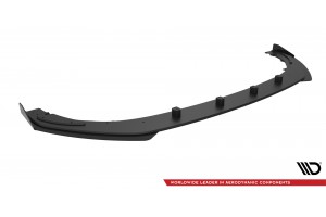 Street Pro Front Splitter + Flaps Ford Mondeo Sport Mk5 Facelift / Fusion Sport Mk2 Facelift - Black + Gloss Flaps