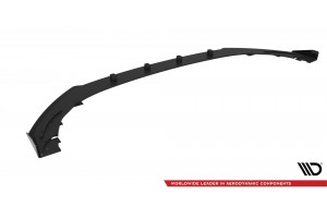 Street Pro Front Splitter + Flaps Ford Mondeo Sport Mk5 Facelift / Fusion Sport Mk2 Facelift - Black + Gloss Flaps