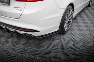 Street Pro Rear Side Splitters Ford Mondeo Sport Mk5 Facelift / Fusion Sport Mk2 Facelift - Black