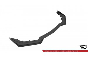 Street Pro Front Splitter V.1 + Flaps Ford Mustang GT Mk6 Facelift - Black + Gloss Flaps