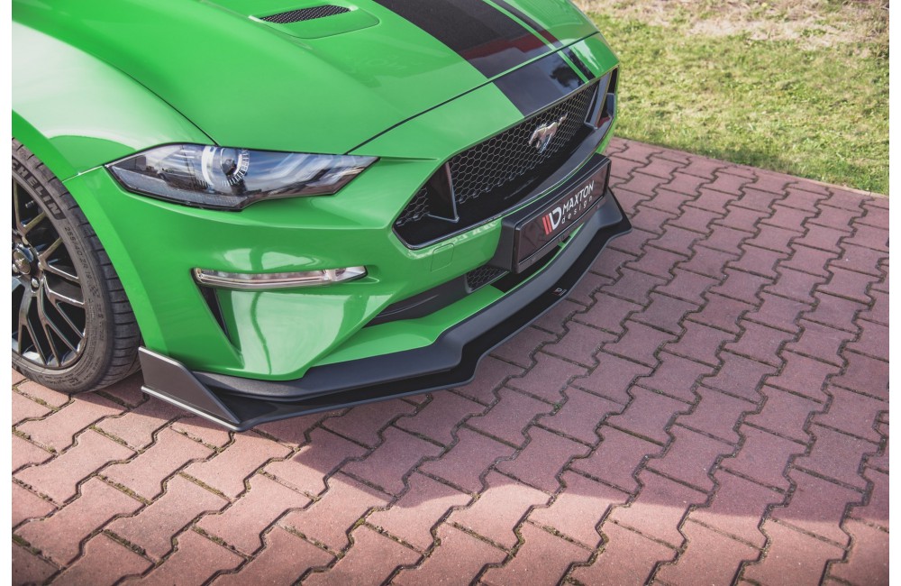 Street Pro Front Splitter V.2 Ford Mustang GT MK6 Facelift - Black