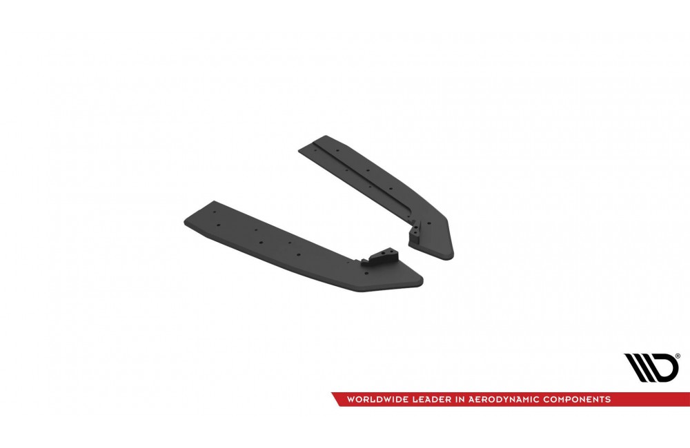 Street Pro Rear Side Splitters V.1 Ford Mustang GT Mk6 Facelift - Black Street Pro Rear Side Splitters V.1 Ford Mustang GT Mk6 Facelift - Black