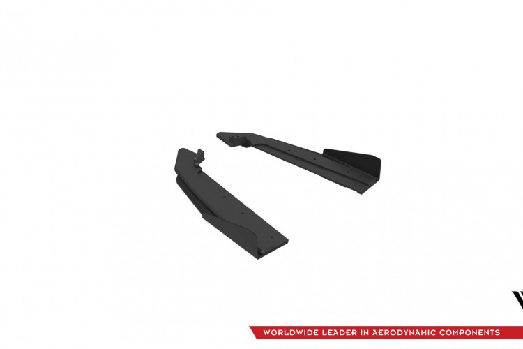 Street Pro Πίσω Πλευρικοί Splitters V.1 + Flaps Ford Mustang GT Mk6 Facelift