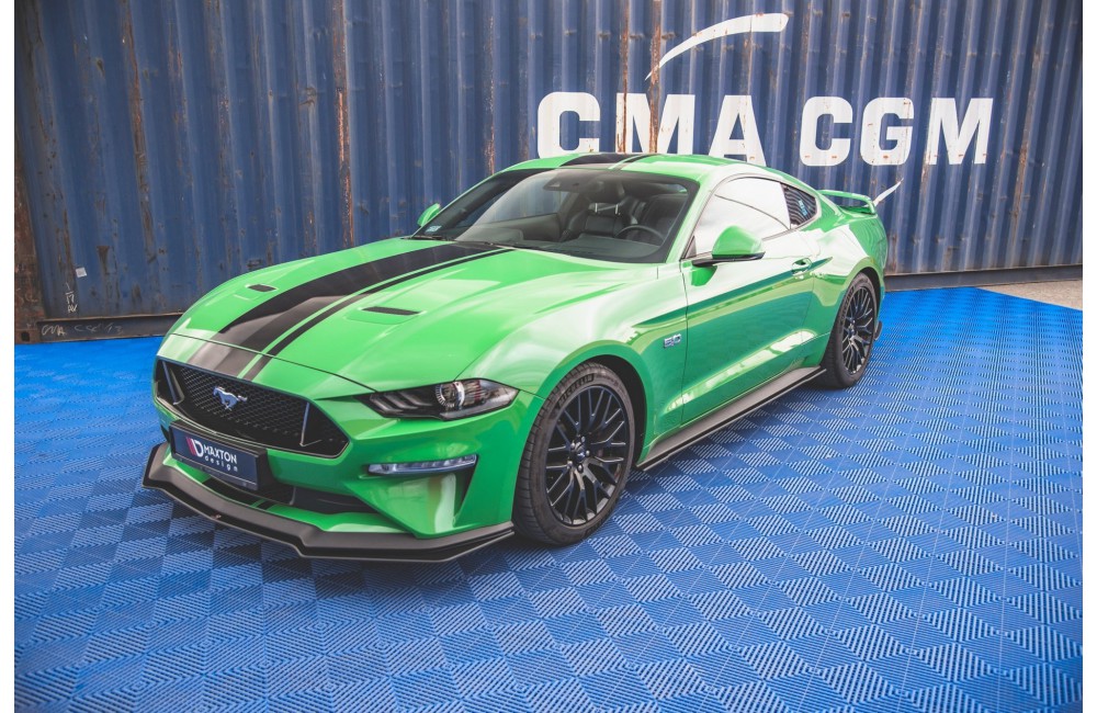 Street Pro Side Skirts Diffusers V.1 Ford Mustang GT Mk6 Facelift - Black Street Pro Side Skirts Diffusers V.1 Ford Mustang GT Mk6 Facelift - Black