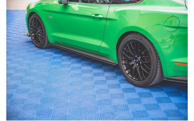 Street Pro Side Skirts Diffusers V.1 Ford Mustang GT Mk6 Facelift - Black