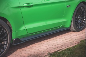 Street Pro Side Skirts Diffusers V.2 Ford Mustang GT Mk6 Facelift - Black Street Pro Side Skirts Diffusers V.2 Ford Mustang GT Mk6 Facelift - Black