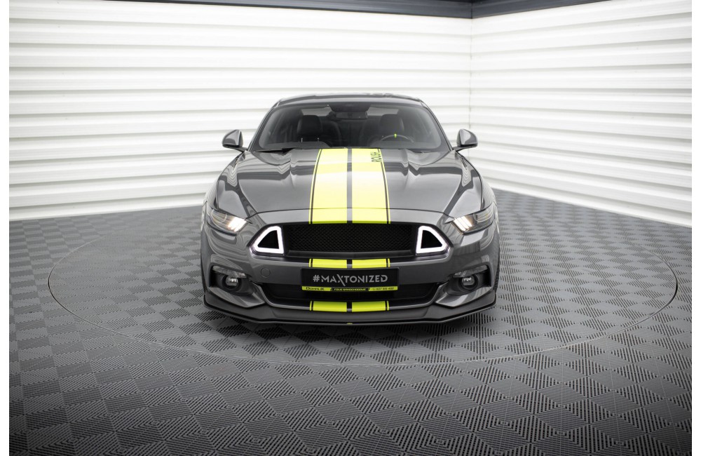 Street Pro Front Splitter Ford Mustang GT Mk6  - Black