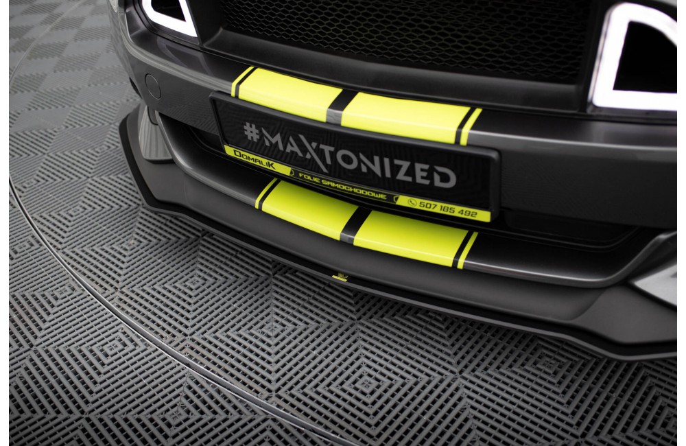 Street Pro Front Splitter Ford Mustang GT Mk6  - Black