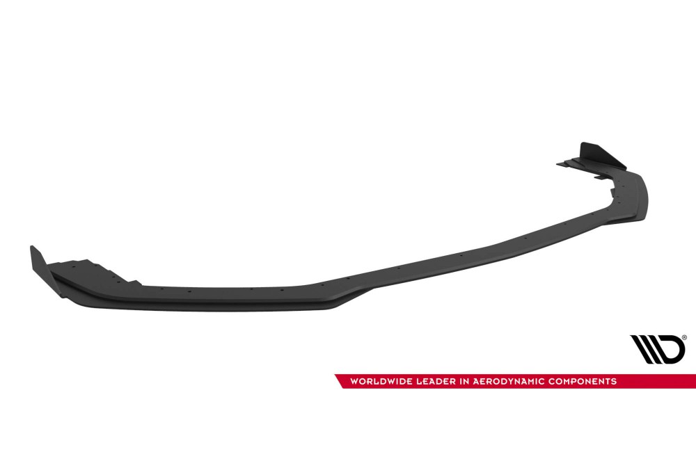 Street Pro Front Splitter + Flaps Ford Mustang GT Mk6  - Black + Gloss Flaps