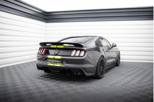 Street Pro Rear Side Splitters  Ford Mustang GT Mk6  - Black