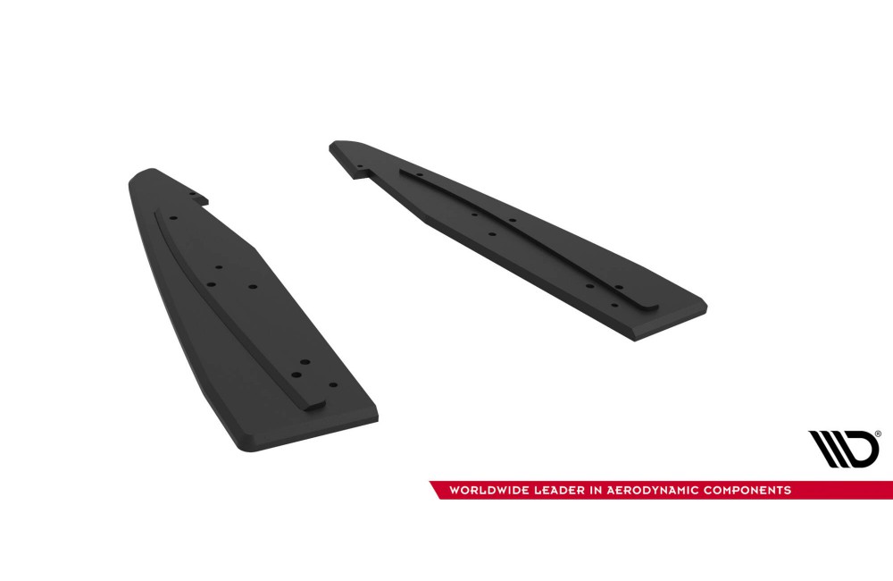 Street Pro Rear Side Splitters  Ford Mustang GT Mk6  - Black
