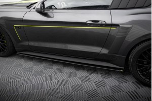 Street Pro Side Skirts Diffusers Ford Mustang GT Mk6 - Black Street Pro Side Skirts Diffusers Ford Mustang GT Mk6 - Black