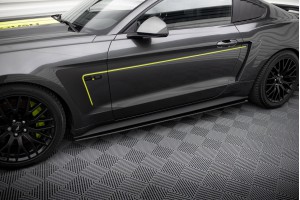 Street Pro Side Skirts Diffusers Ford Mustang GT Mk6 - Black Street Pro Side Skirts Diffusers Ford Mustang GT Mk6 - Black