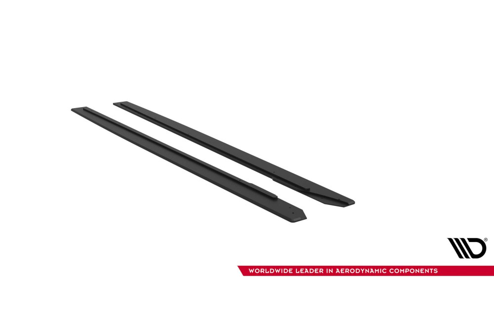 Street Pro Side Skirts Diffusers Ford Mustang GT Mk6 - Black Street Pro Side Skirts Diffusers Ford Mustang GT Mk6 - Black