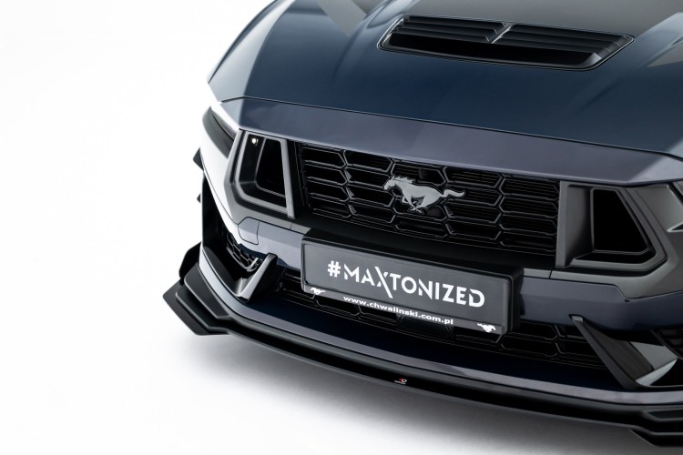 Street Pro Μπροστινός Splitter + Flaps Ford Mustang Dark Horse Mk7