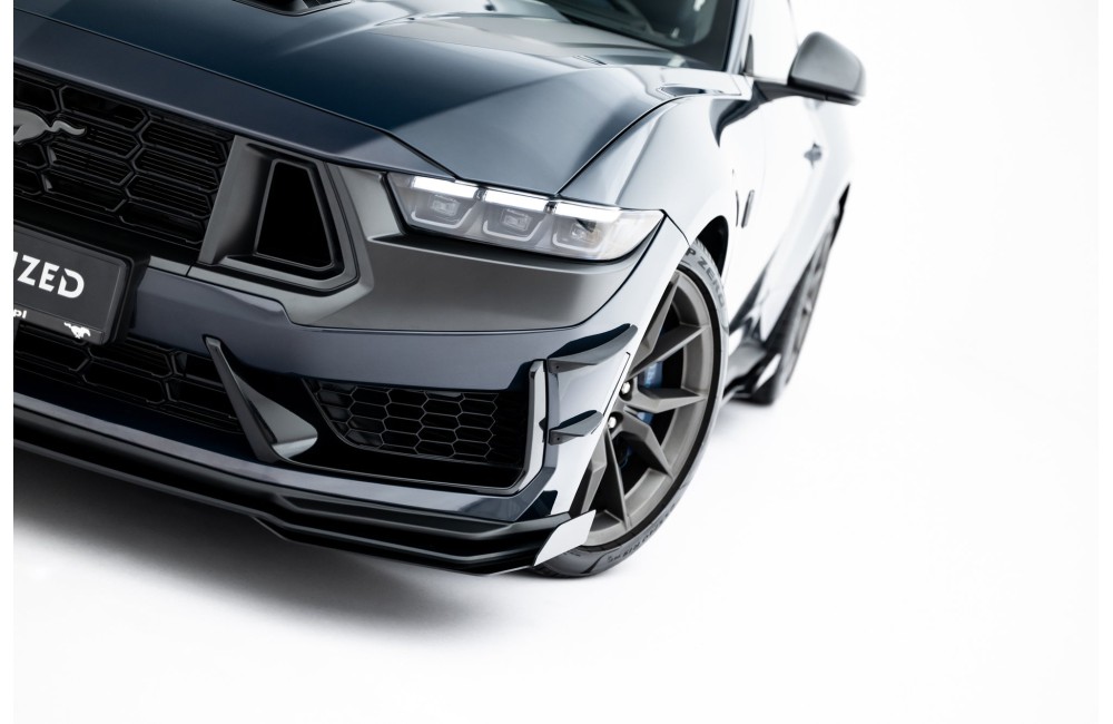 Street Pro Front Splitter + Flaps Ford Mustang Dark Horse Mk7
