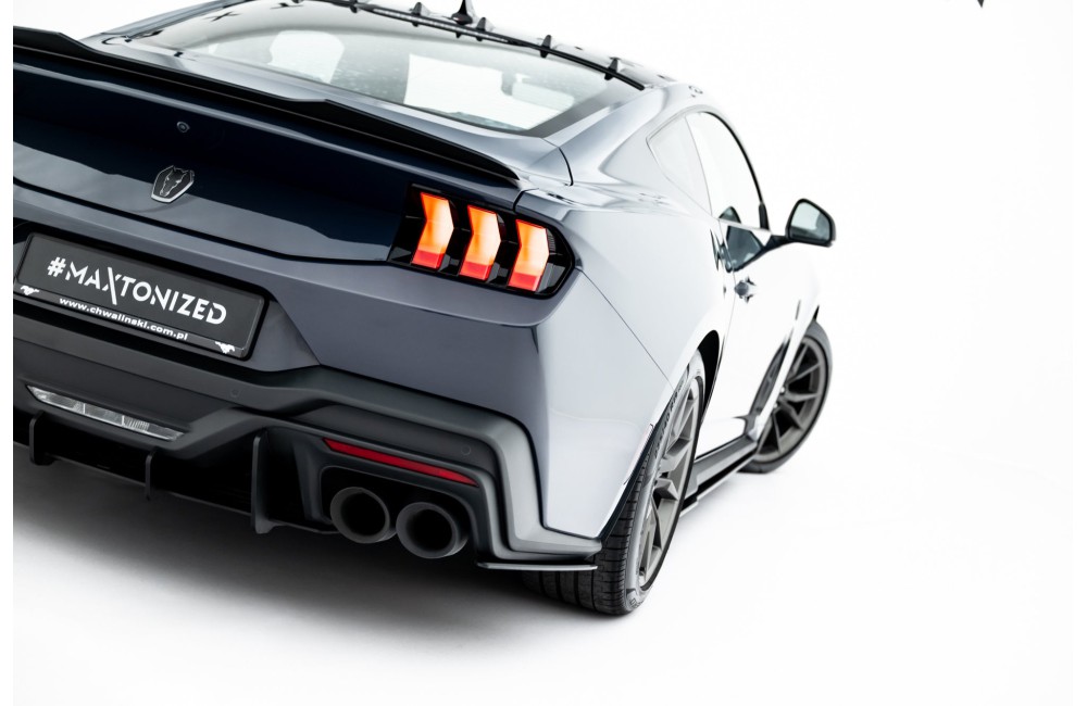Street Pro Rear Side Splitters Ford Mustang Dark Horse Mk7