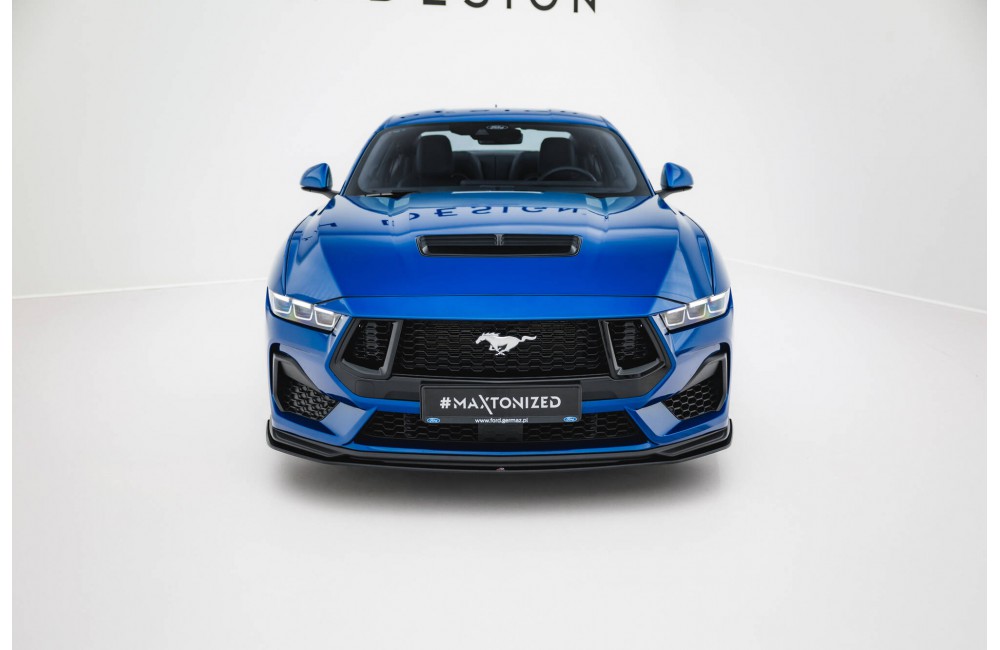 Street Pro Front Splitter Ford Mustang GT Mk7 - Black
