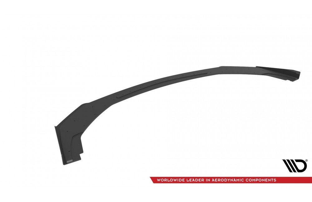 Street Pro Front Splitter + Flaps Ford Mustang GT Mk7 - Black + Gloss Flaps