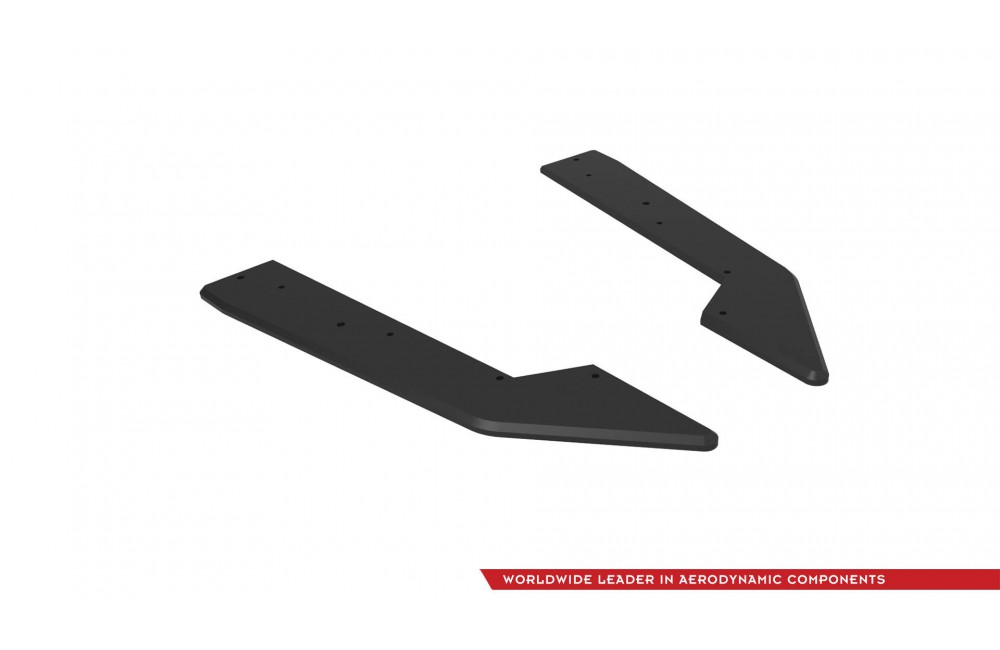 Street Pro Rear Side Splitters  Ford Mustang GT Mk7 - Black
