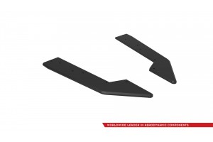 Street Pro Rear Side Splitters  Ford Mustang GT Mk7 - Black