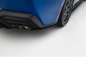 Street Pro Rear Side Splitters  Ford Mustang GT Mk7 - Black