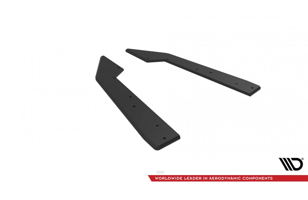 Street Pro Rear Side Splitters  Ford Mustang GT Mk7 - Black