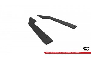 Street Pro Rear Side Splitters  Ford Mustang GT Mk7 - Black
