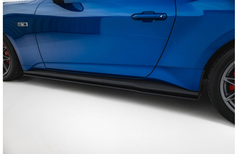 Street Pro Side Skirts Diffusers Ford Mustang GT Mk7 - Black Street Pro Side Skirts Diffusers Ford Mustang GT Mk7 - Black