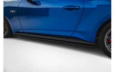 Street Pro Side Skirts Diffusers Ford Mustang GT Mk7 - Black