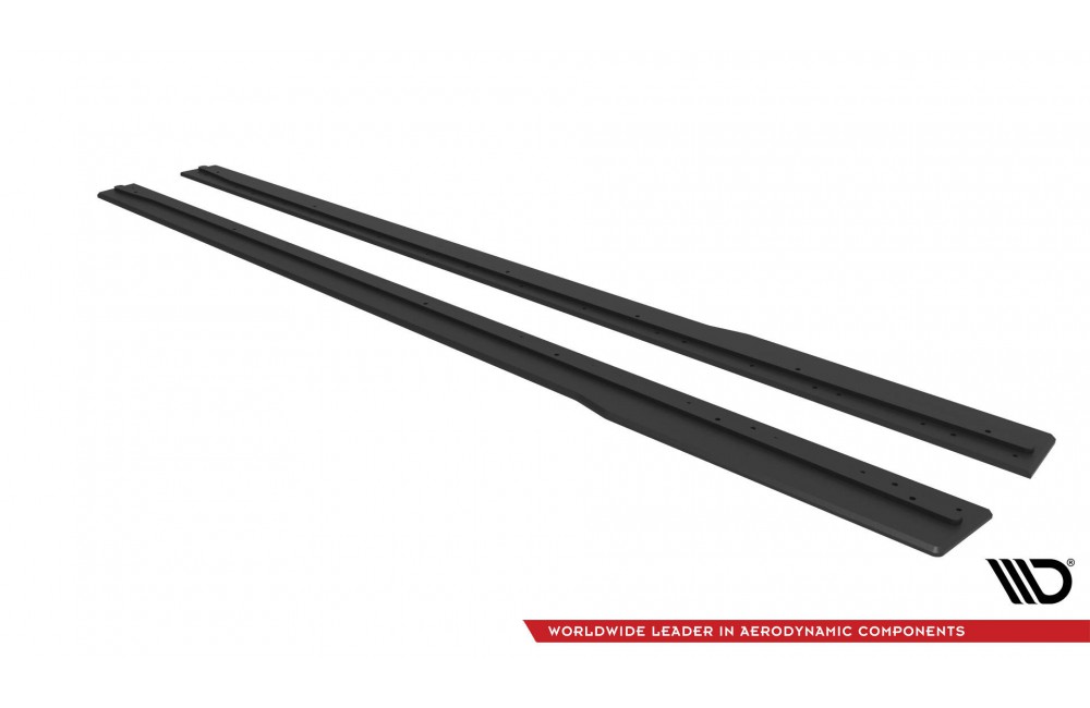 Street Pro Side Skirts Diffusers Ford Mustang GT Mk7 - Black Street Pro Side Skirts Diffusers Ford Mustang GT Mk7 - Black