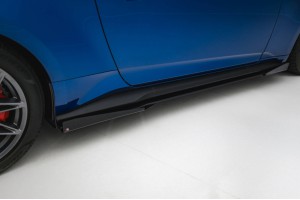 Street Pro Side Skirts Diffusers + Flaps Ford Mustang GT Mk7 - Black + Gloss Flaps Street Pro Side Skirts Diffusers + Flaps Ford Mustang GT Mk7 - Black + Gloss Flaps