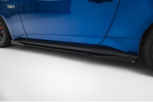 Street Pro Side Skirts Diffusers + Flaps Ford Mustang GT Mk7 - Black + Gloss Flaps Street Pro Side Skirts Diffusers + Flaps Ford Mustang GT Mk7 - Black + Gloss Flaps