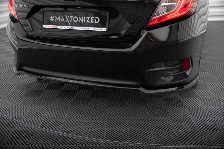 Πίσω Splitter (με κάθετους στύλους) Honda Civic Mk10