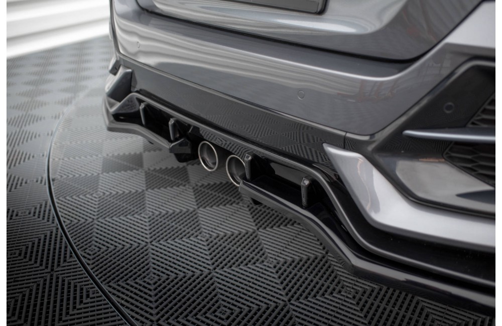 Rear Splitter V.1 (with vertical bars) Honda Civic Sport Mk 10 Facelift