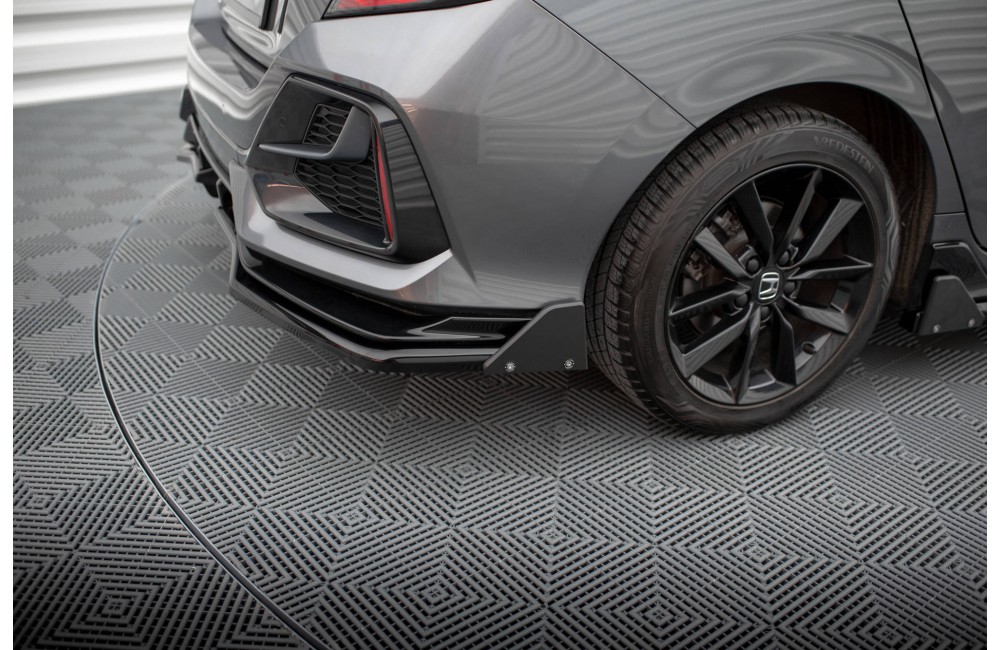 Rear Splitter V.1 (with vertical bars) + Flaps Honda Civic Sport Mk 10 Facelift