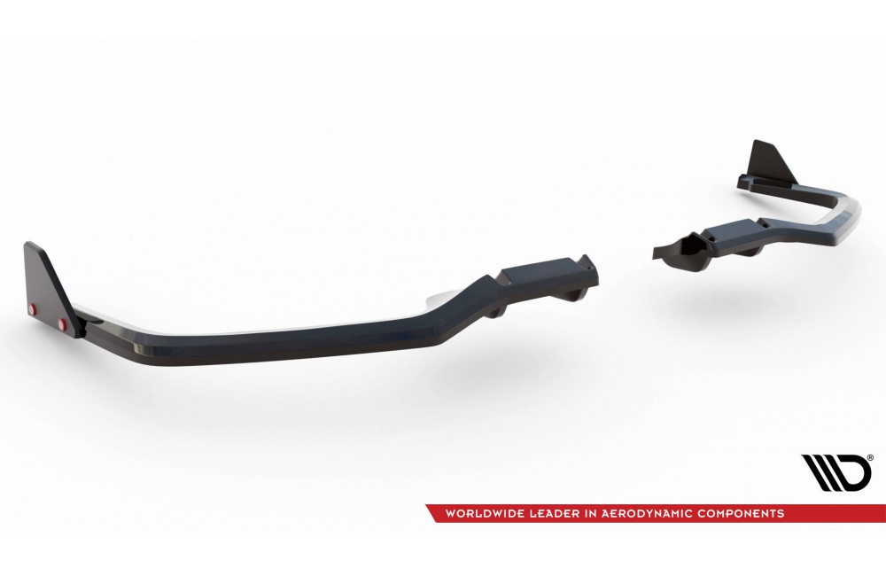 Rear Splitter V.1 (with vertical bars) + Flaps Honda Civic Sport Mk 10 Facelift