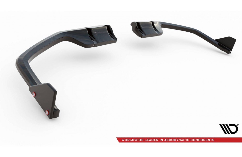 Rear Splitter V.1 (with vertical bars) + Flaps Honda Civic Sport Mk 10 Facelift