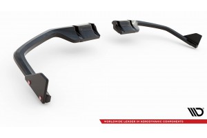 Rear Splitter V.1 (with vertical bars) + Flaps Honda Civic Sport Mk 10 Facelift