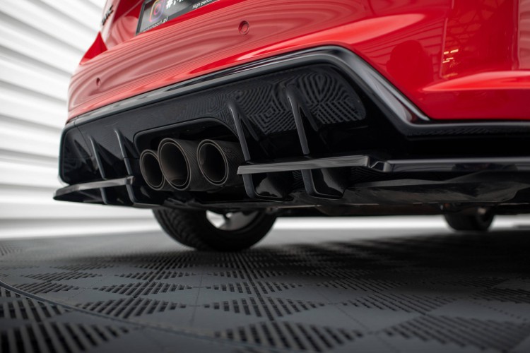 Πίσω splitter (με κατακόρυφες ράβδους) V.1 Honda Civic Type-R Mk 11