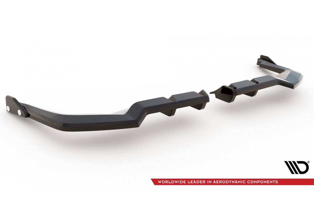 Rear Splitter (with vertical bars) V.1 + Flaps Honda Civic Type-R Mk 11