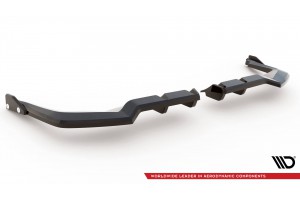 Rear Splitter (with vertical bars) V.1 + Flaps Honda Civic Type-R Mk 11