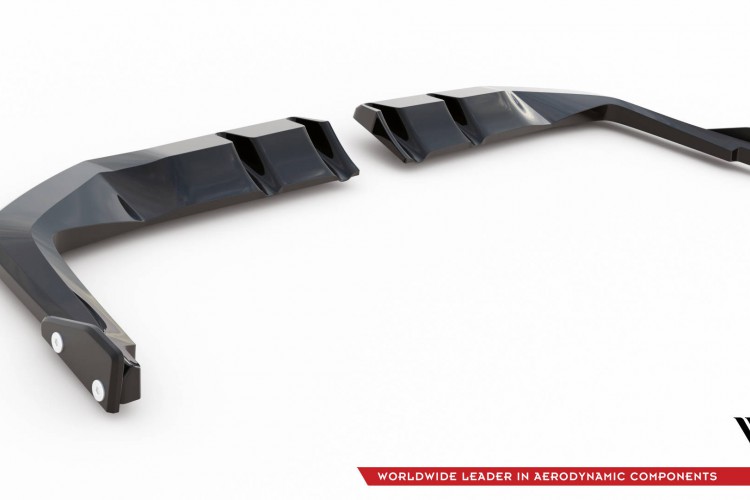 Πίσω splitter (με κατακόρυφες ράβδους) V.1 + flaps Honda Civic Type-R Mk 11