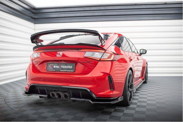 Πίσω splitter (με κατακόρυφες ράβδους) V.2 Honda Civic Type-R Mk 11