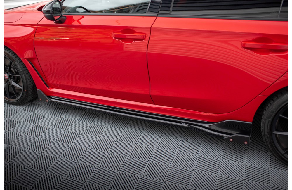 Side Skirts Diffusers V.1 + Flaps Honda Civic Type-R Mk 11