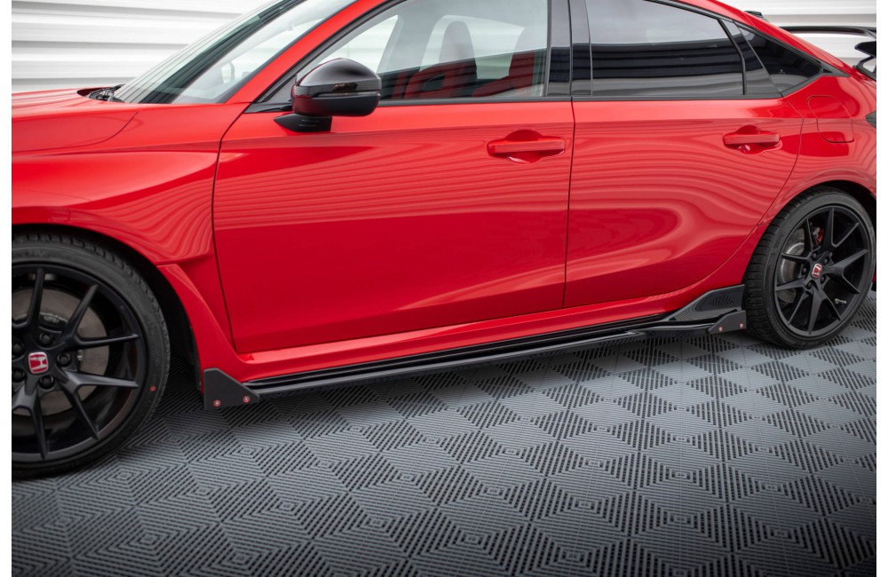 Side Skirts Diffusers V.1 + Flaps Honda Civic Type-R Mk 11